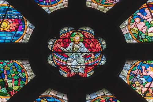 stained glass photography of Jesus Christ digital wallpaper] ireland